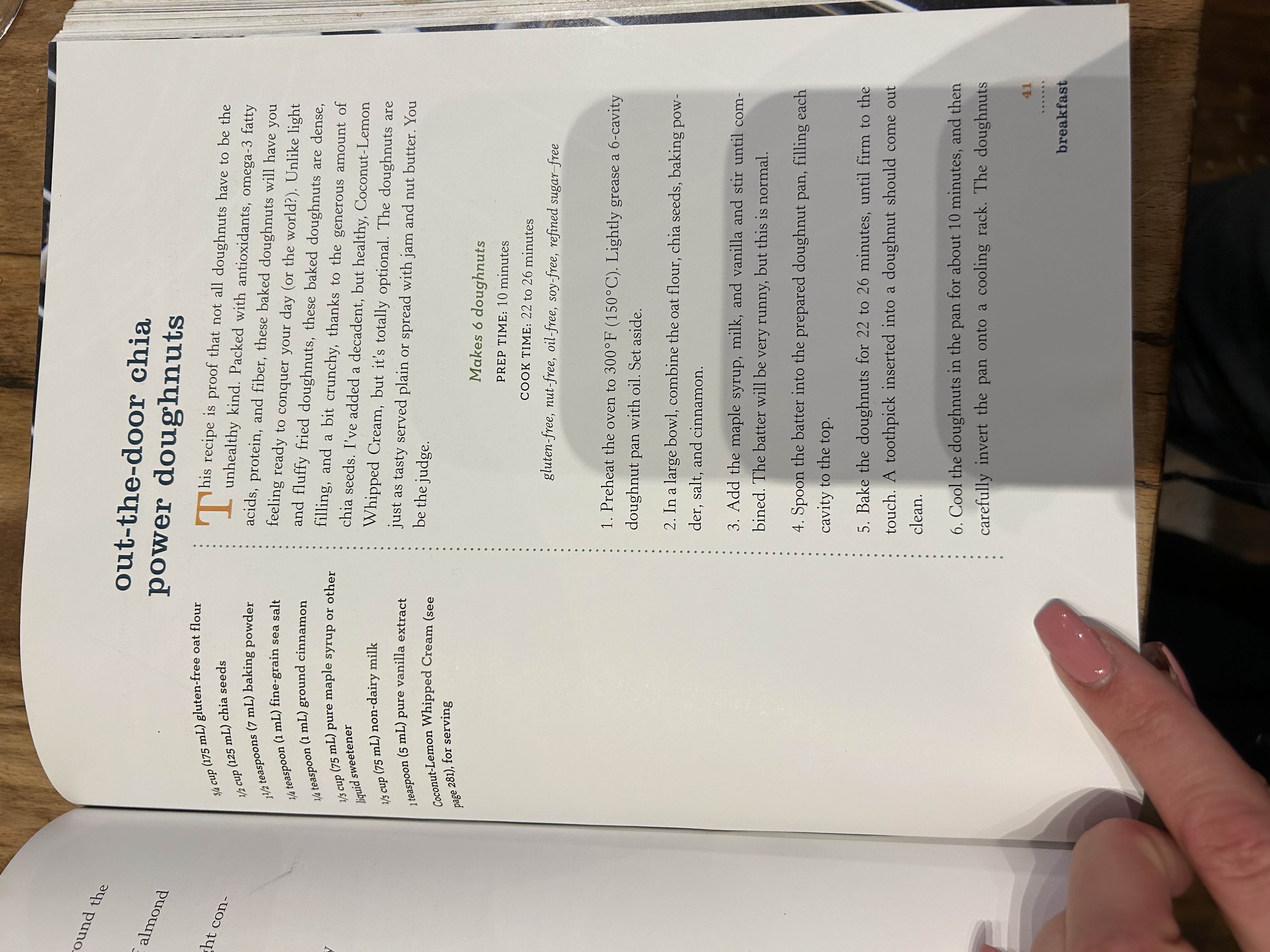 Out-the-door Chia Power Doughnuts