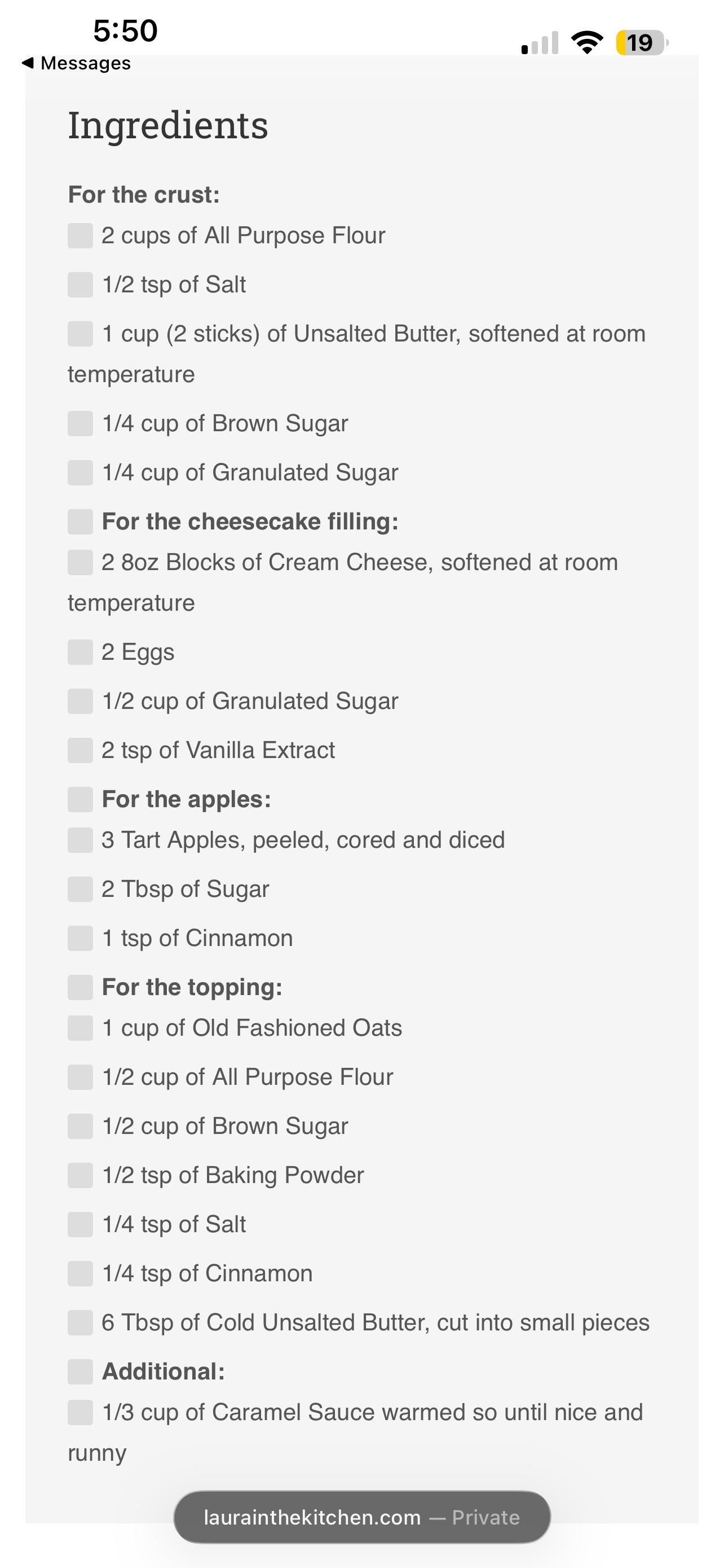 Cheesecake Tart with Crumble Topping