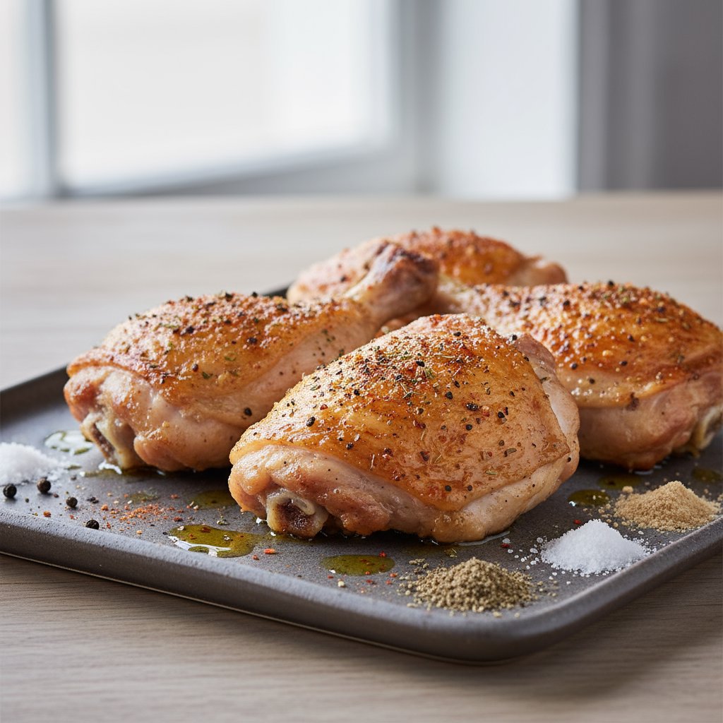 Crispy Baked Chicken Thighs